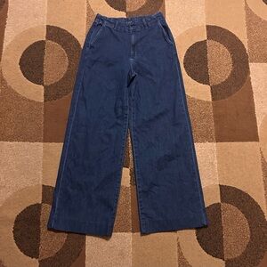 UNIQLO•Women’s high waisted wide leg jeans